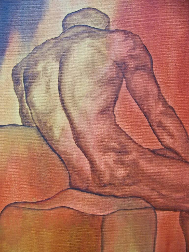 Original Figurative Abstract Painting by Jo And Jan Moore Romancing The Stone