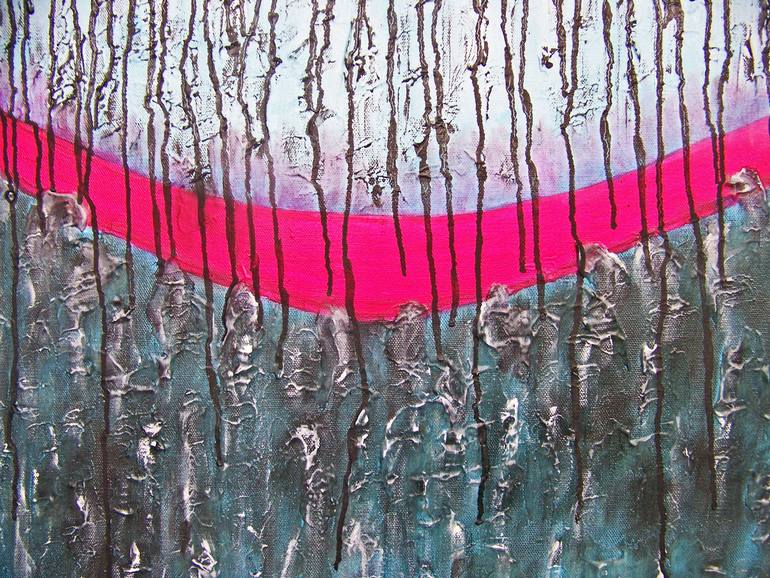 Original Abstract Landscape Painting by Jo and Jan Moore Romancing The Stone