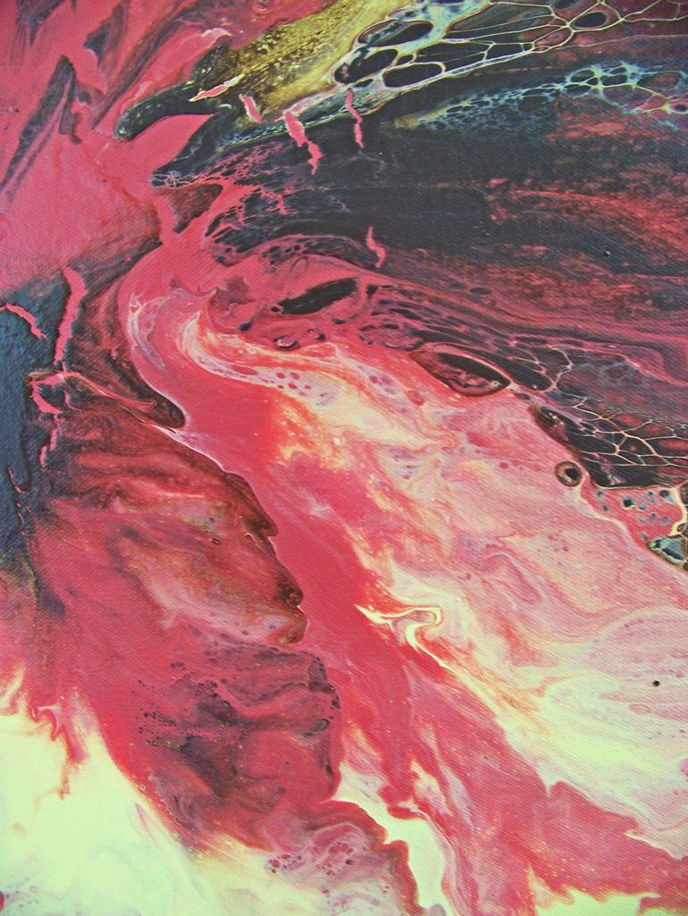 Original Abstract Landscape Painting by Jo And Jan Moore Romancing The Stone