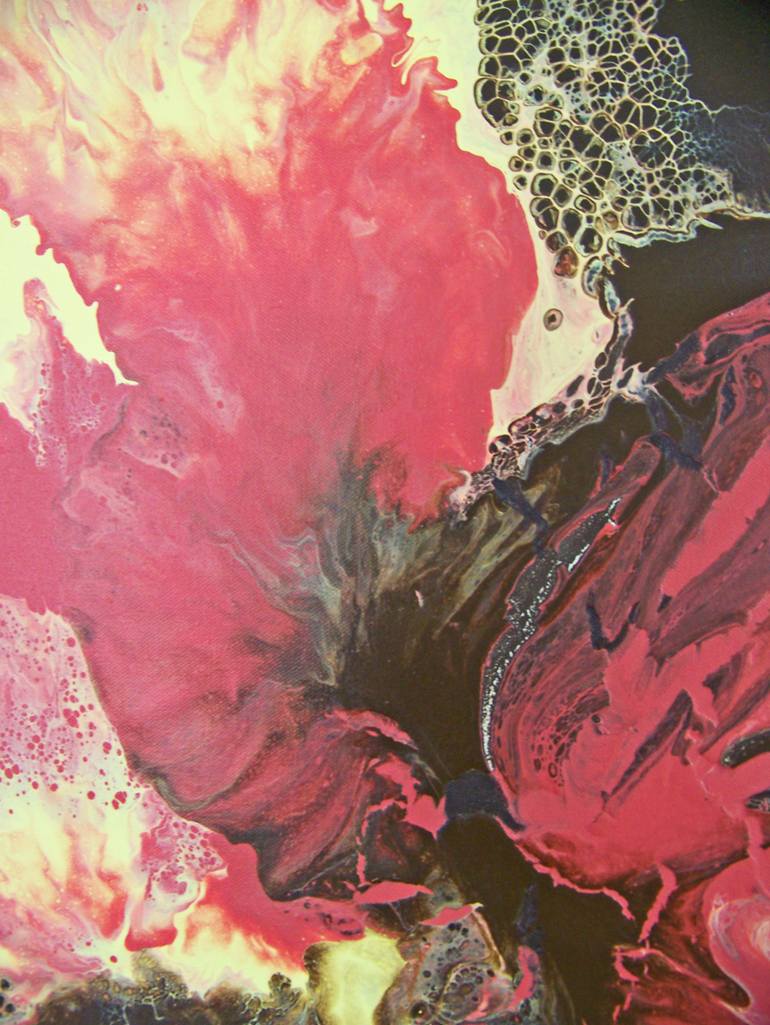 Original Abstract Landscape Painting by Jo And Jan Moore Romancing The Stone