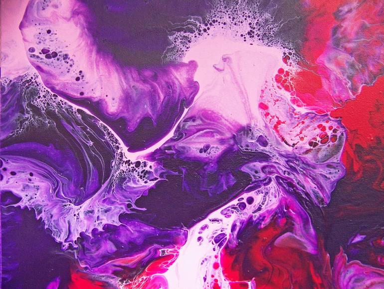 Original Abstract Landscape Painting by Jo And Jan Moore Romancing The Stone