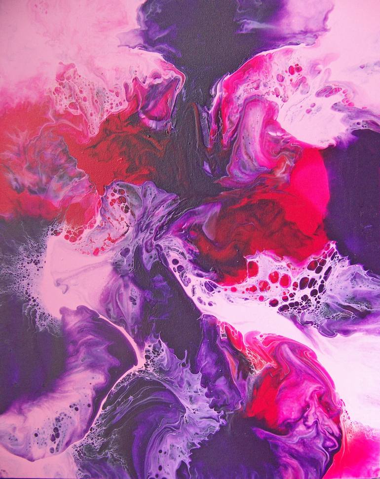 Original Abstract Landscape Painting by Jo And Jan Moore Romancing The Stone