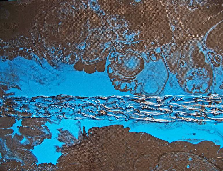 Original Abstract Landscape Painting by Jo And Jan Moore Romancing The Stone