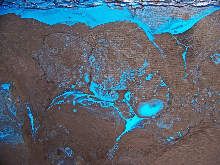 Original Abstract Landscape Painting by Jo And Jan Moore Romancing The Stone