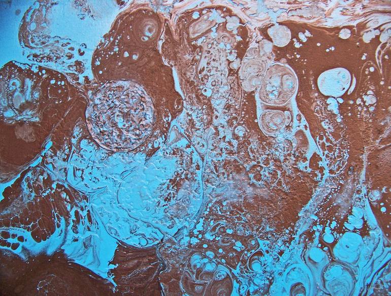 Original Abstract Landscape Painting by Jo And Jan Moore Romancing The Stone