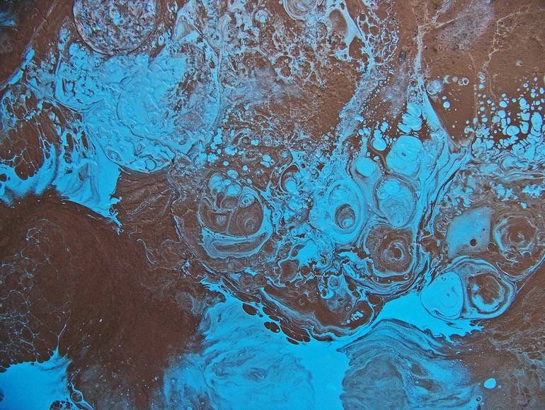 Original Abstract Landscape Painting by Jo And Jan Moore Romancing The Stone