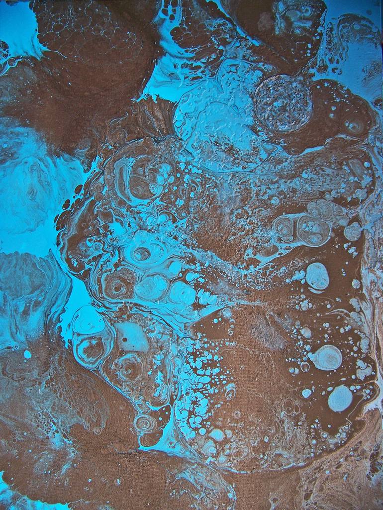 Original Abstract Landscape Painting by Jo And Jan Moore Romancing The Stone