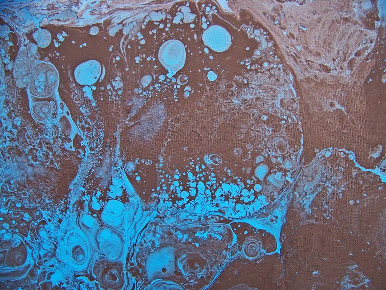 Original Abstract Landscape Painting by Jo And Jan Moore Romancing The Stone