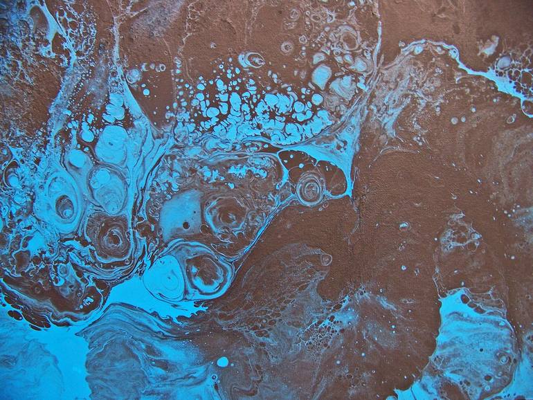 Original Abstract Landscape Painting by Jo And Jan Moore Romancing The Stone