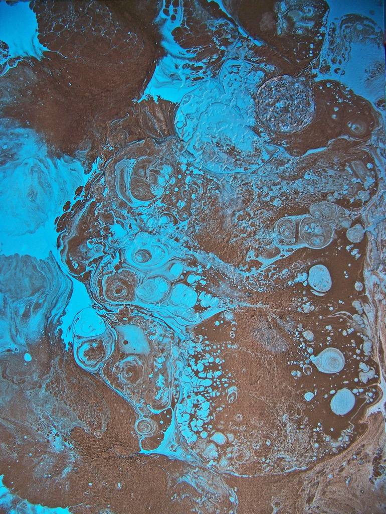 Print of Abstract Landscape Paintings by Jo And Jan Moore Romancing The Stone