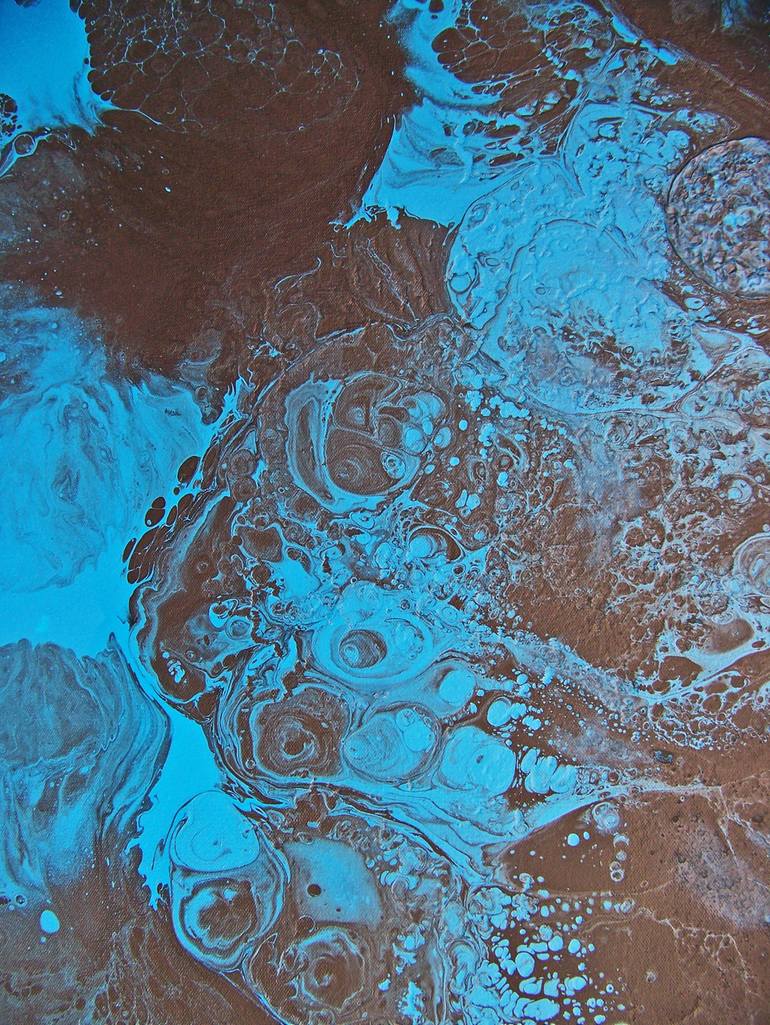 Original Abstract Landscape Painting by Jo And Jan Moore Romancing The Stone