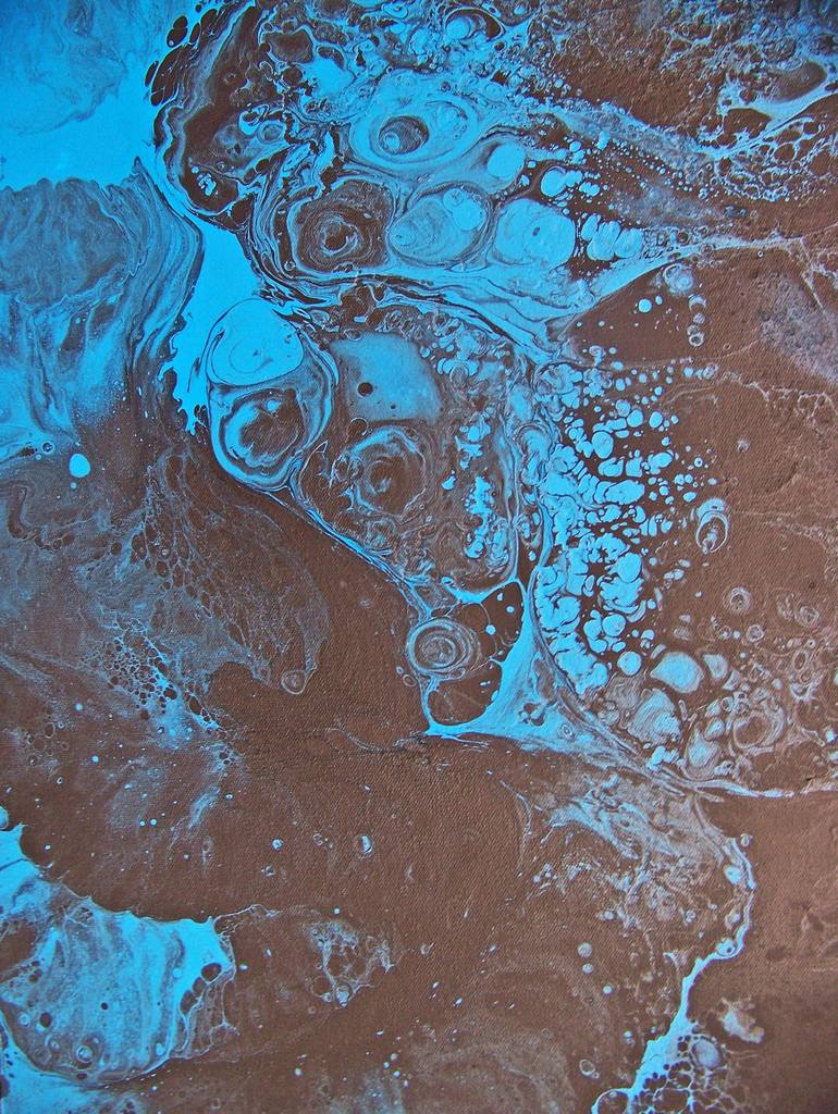 Original Abstract Landscape Painting by Jo And Jan Moore Romancing The Stone
