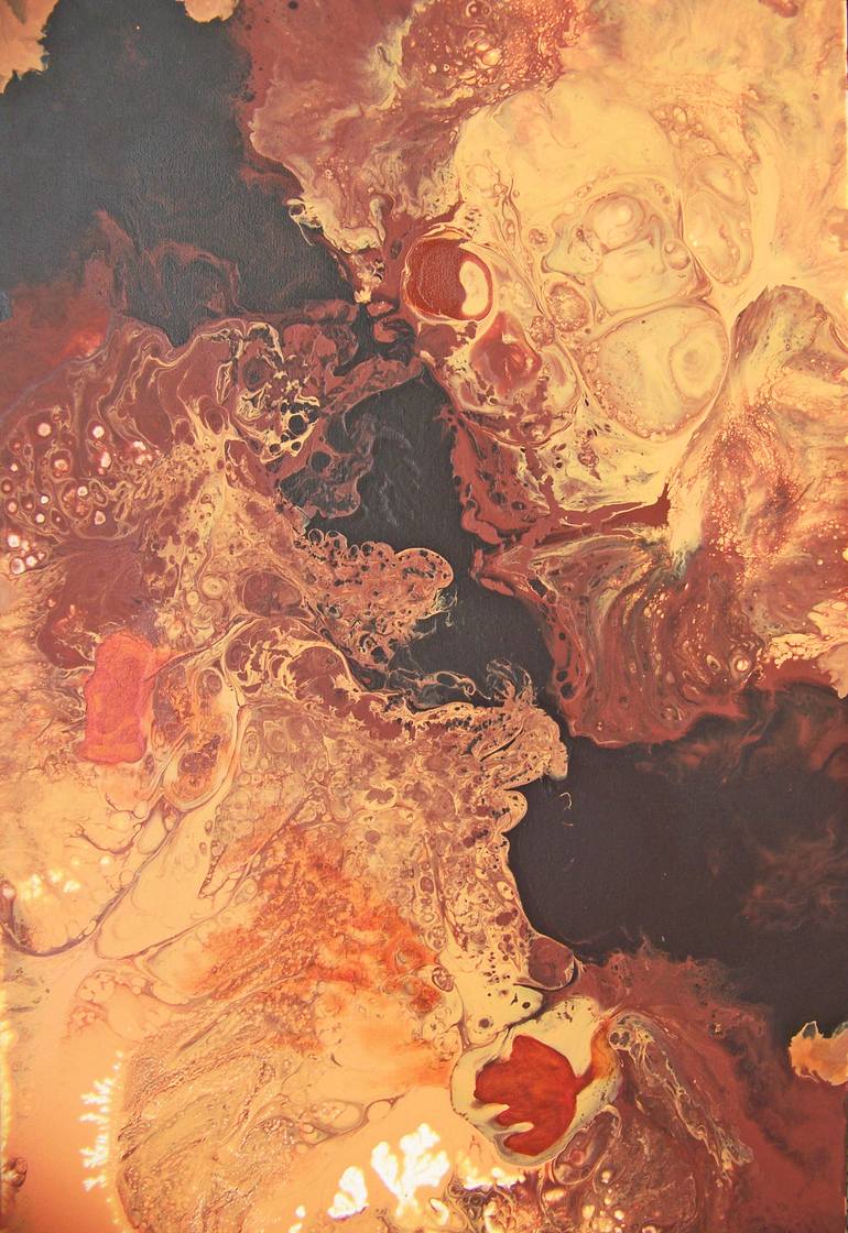 Original Abstract Landscape Painting by Jo And Jan Moore Romancing The Stone