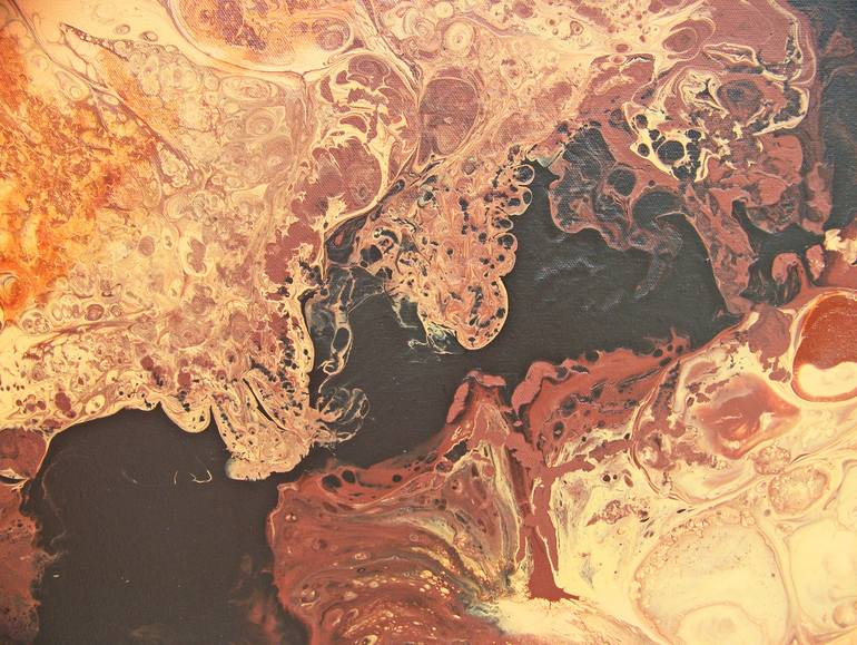 Original Abstract Landscape Painting by Jo And Jan Moore Romancing The Stone
