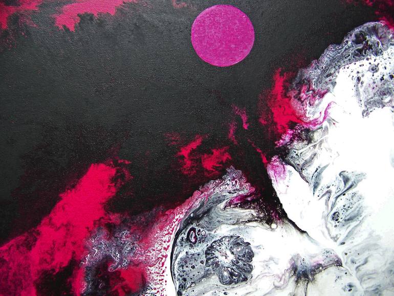 Original Abstract Landscape Painting by Jo And Jan Moore Romancing The Stone