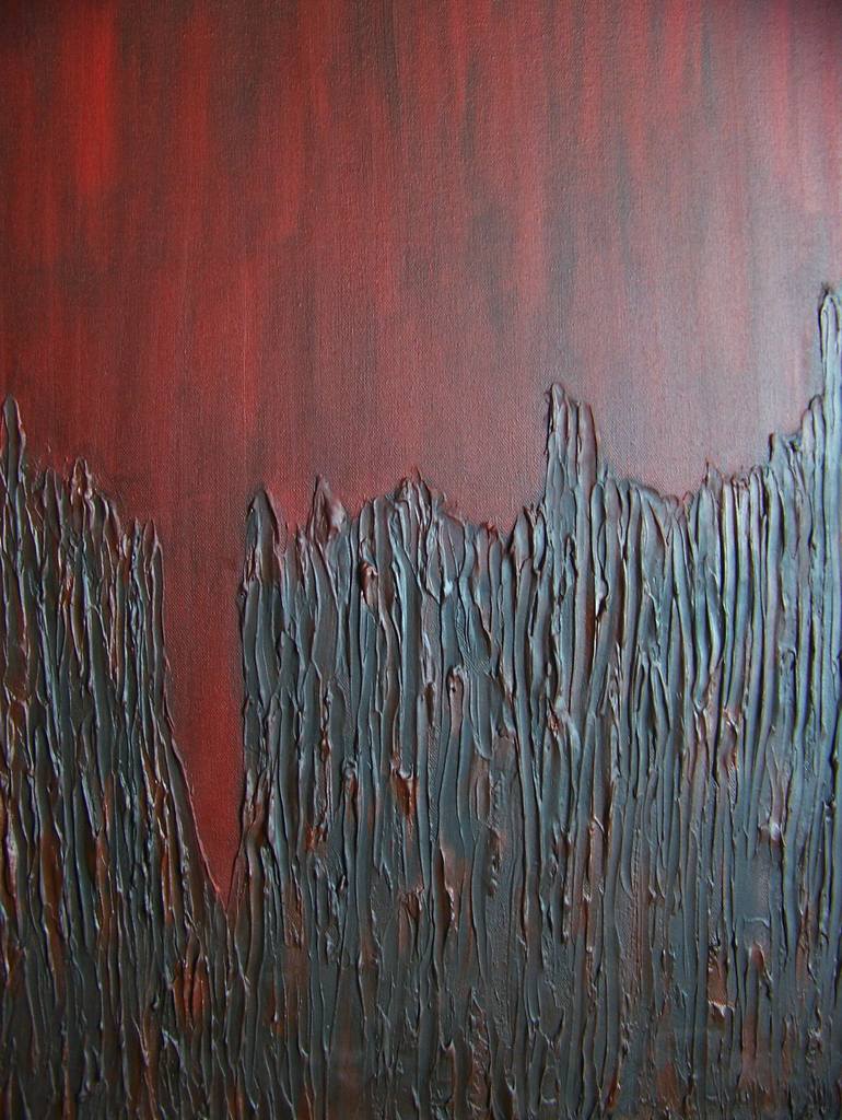 Original Abstract Landscape Painting by Jo and Jan Moore Romancing The Stone