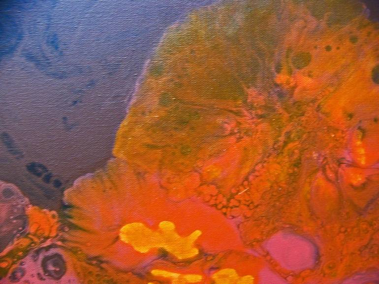 Original Abstract Landscape Painting by Jo and Jan Moore Romancing The Stone