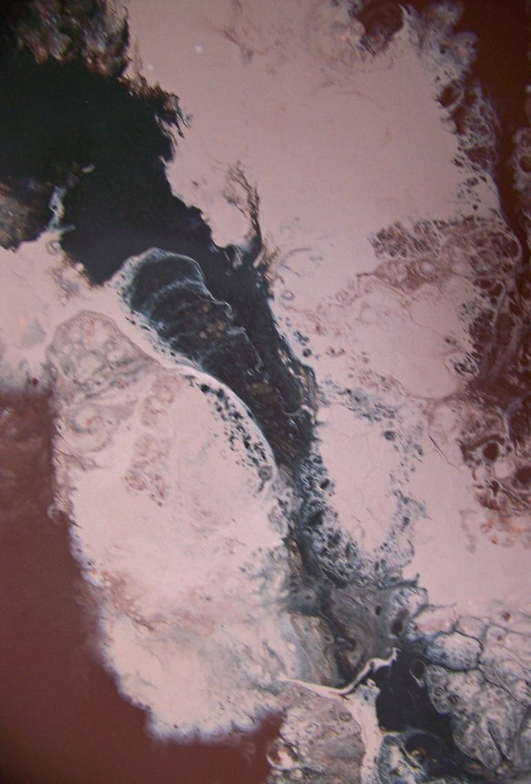 Original Abstract Landscape Painting by Jo And Jan Moore Romancing The Stone