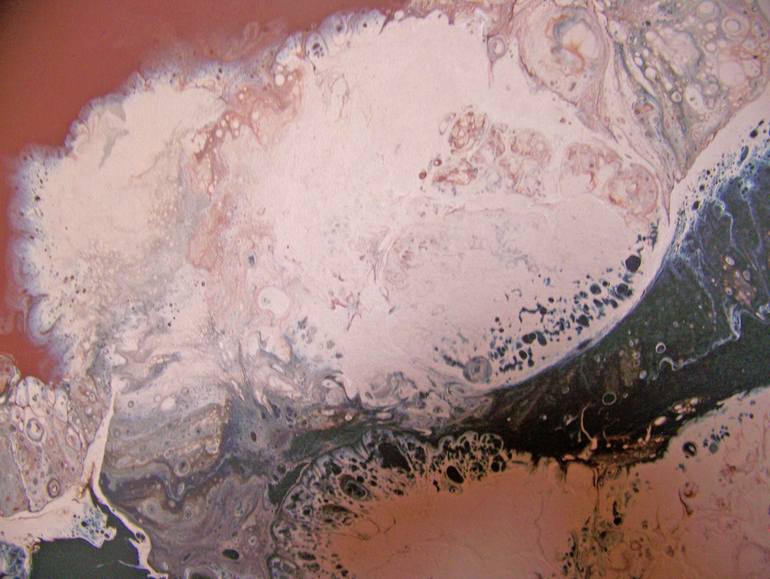 Original Abstract Landscape Painting by Jo And Jan Moore Romancing The Stone