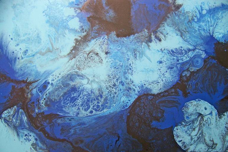 Original Abstract Landscape Painting by Jo And Jan Moore Romancing The Stone