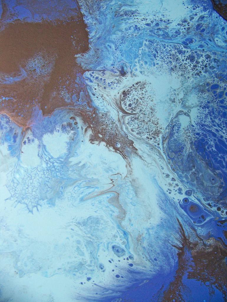 Original Abstract Landscape Painting by Jo And Jan Moore Romancing The Stone