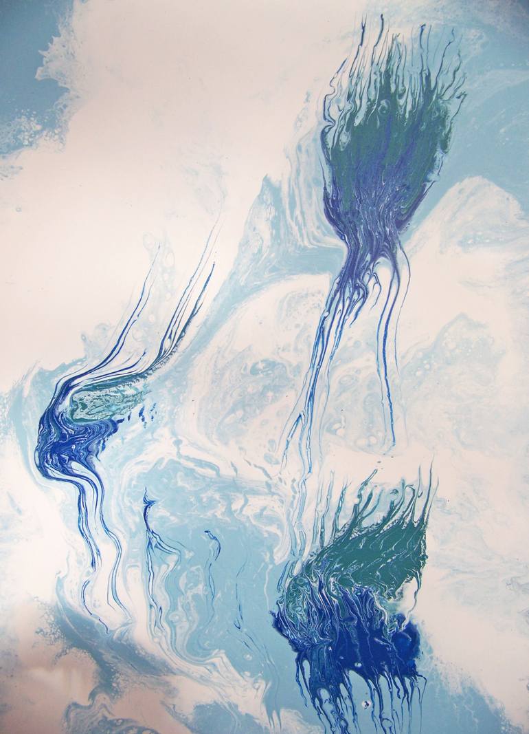 Original Abstract Landscape Painting by Jo And Jan Moore Romancing The Stone