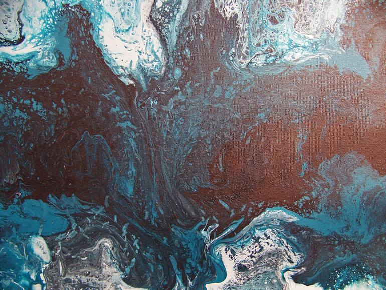 Original Abstract Landscape Painting by Jo And Jan Moore Romancing The Stone