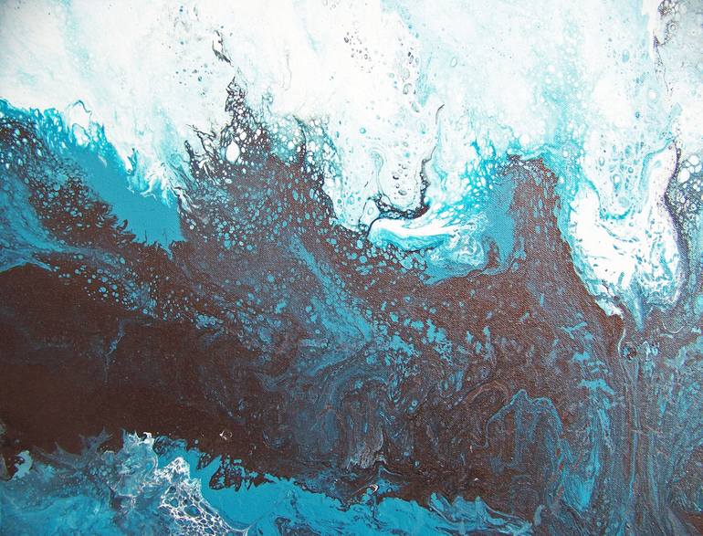 Original Abstract Landscape Painting by Jo And Jan Moore Romancing The Stone
