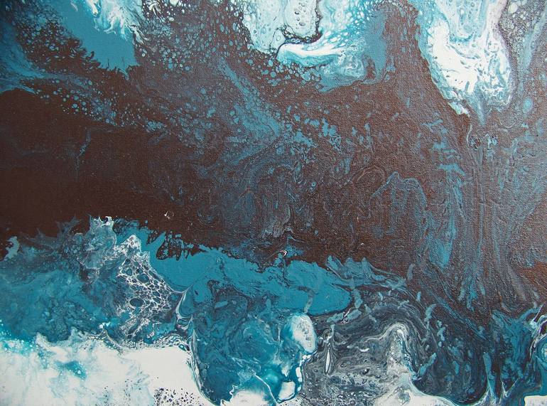 Original Abstract Landscape Painting by Jo And Jan Moore Romancing The Stone
