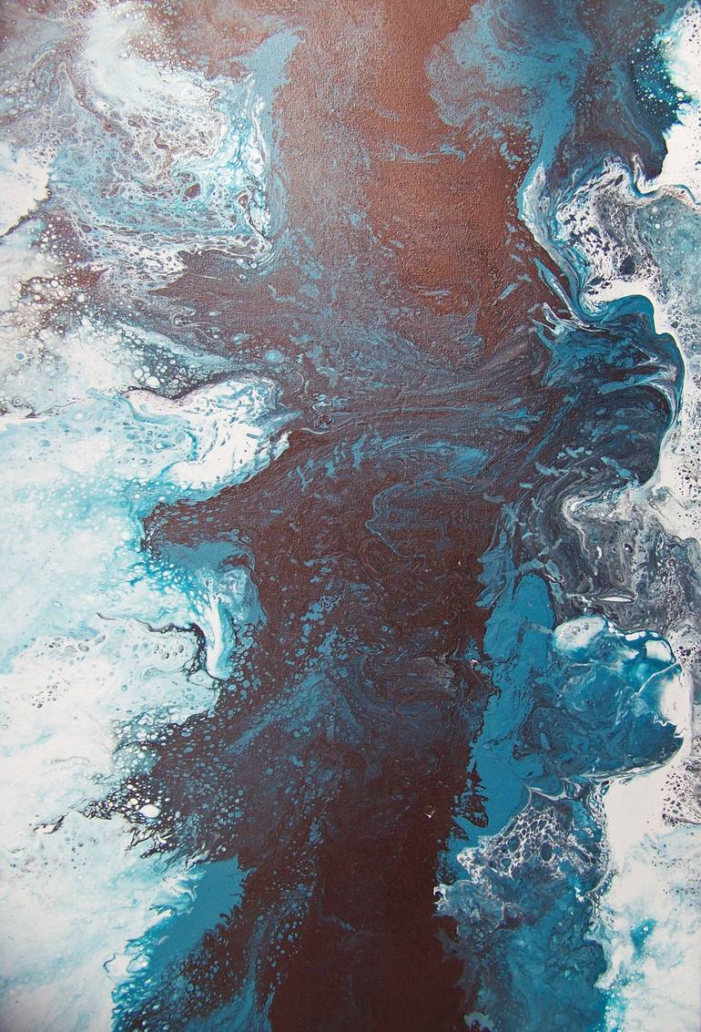 Original Abstract Landscape Painting by Jo And Jan Moore Romancing The Stone