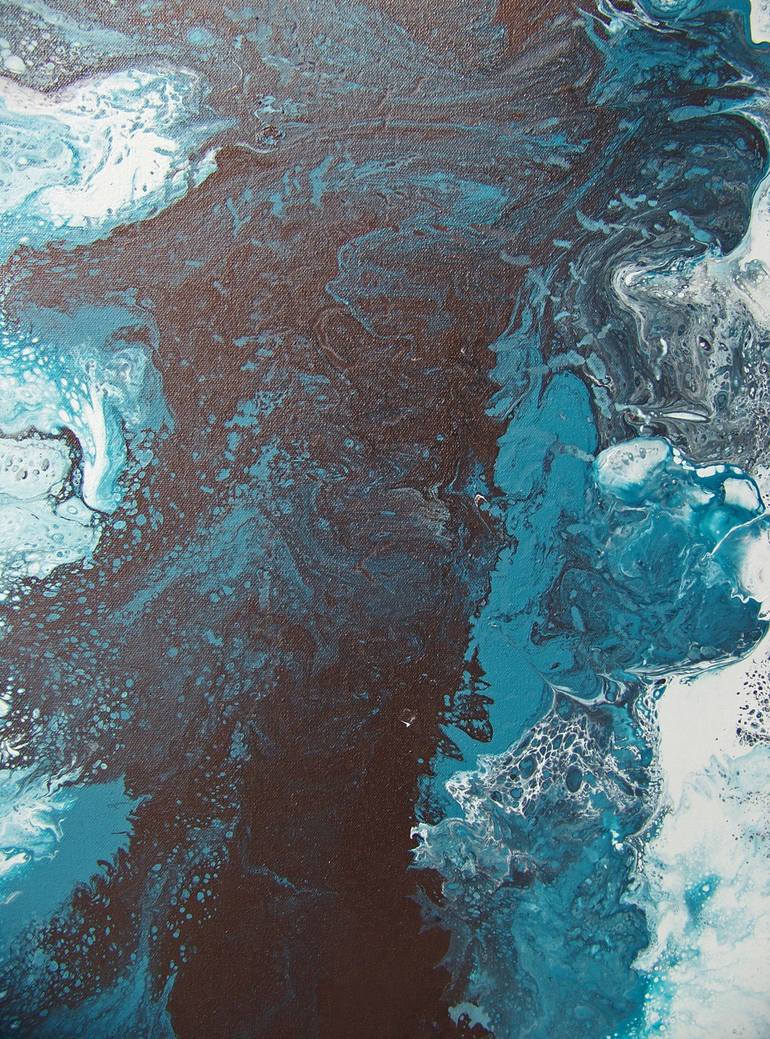 Original Abstract Landscape Painting by Jo And Jan Moore Romancing The Stone
