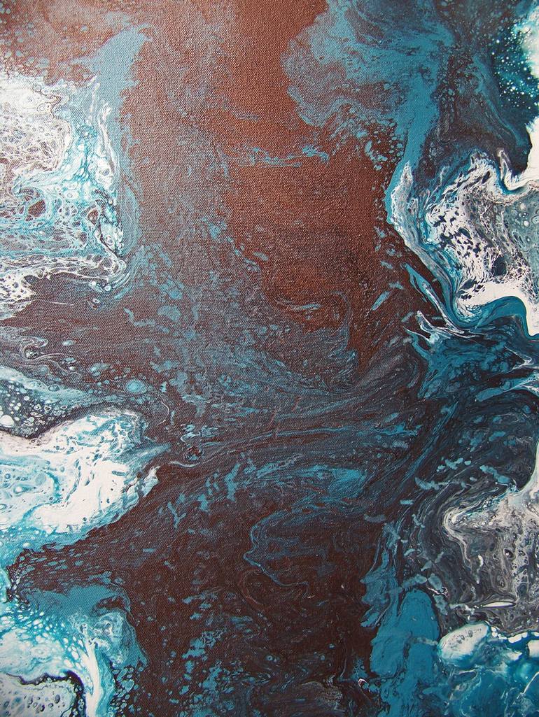 Original Abstract Landscape Painting by Jo And Jan Moore Romancing The Stone