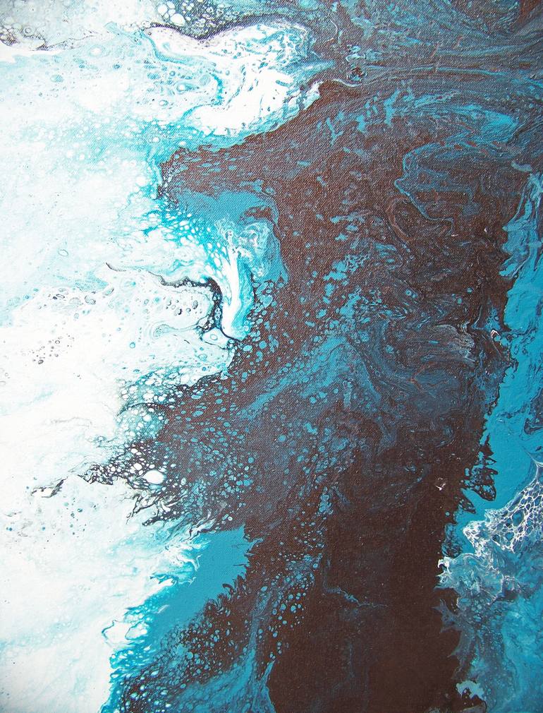Original Abstract Landscape Painting by Jo And Jan Moore Romancing The Stone
