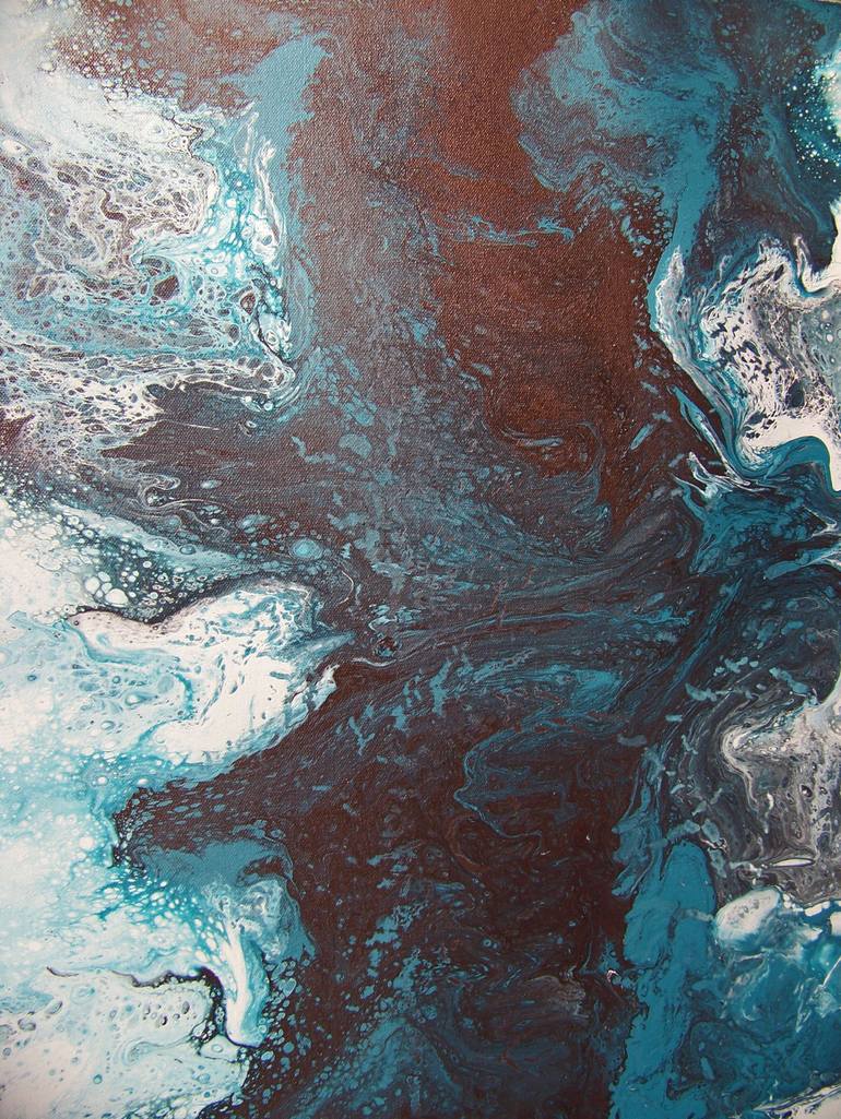 Original Abstract Landscape Painting by Jo And Jan Moore Romancing The Stone