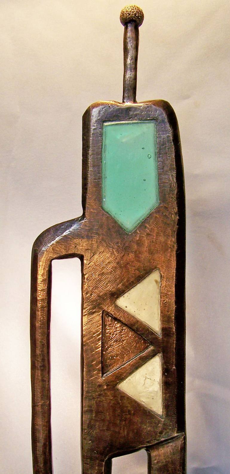 Original Abstract Expressionism Abstract Sculpture by Jo And Jan Moore Romancing The Stone