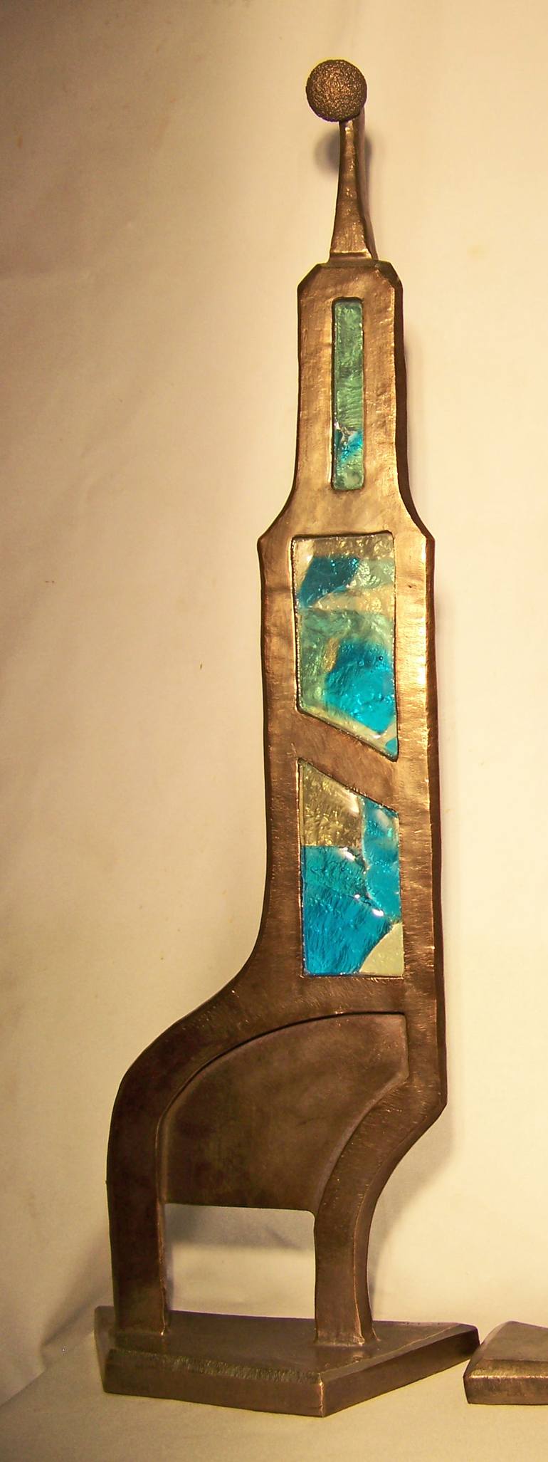 Original Abstract Expressionism Abstract Sculpture by Jo And Jan Moore Romancing The Stone