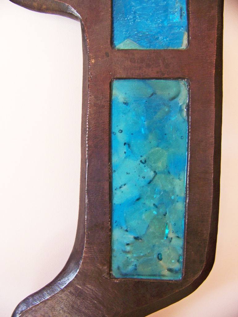 Original Abstract Expressionism Abstract Sculpture by Jo And Jan Moore Romancing The Stone