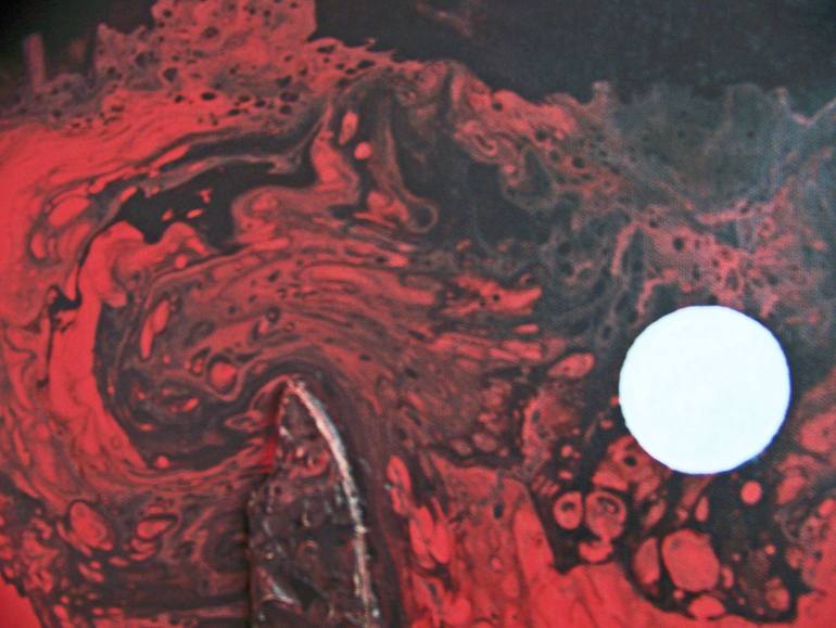 Original Abstract Landscape Painting by Jo And Jan Moore Romancing The Stone
