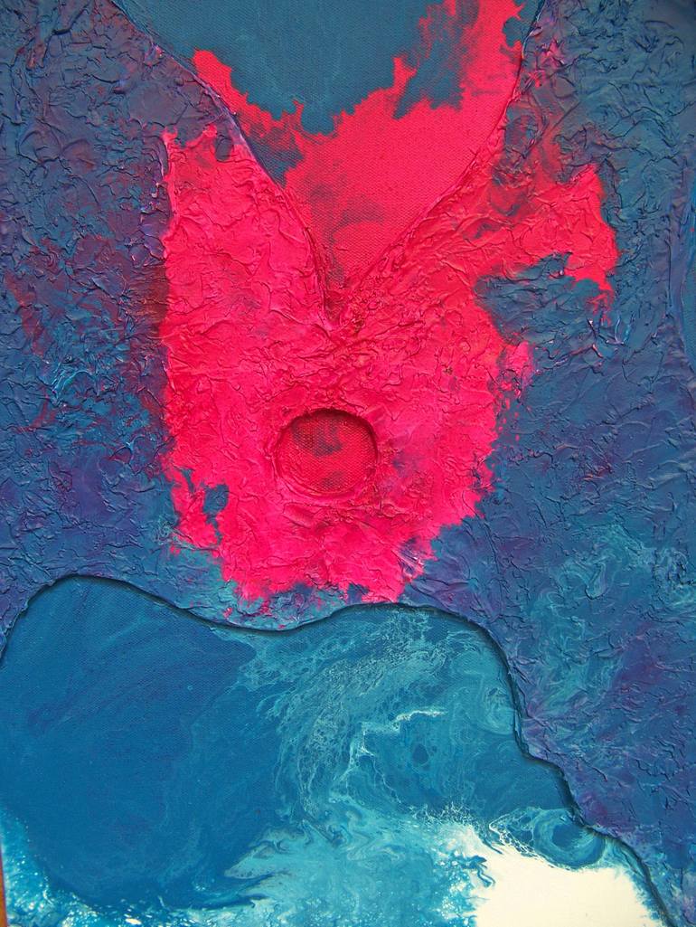 Original Abstract Landscape Painting by Jo And Jan Moore Romancing The Stone