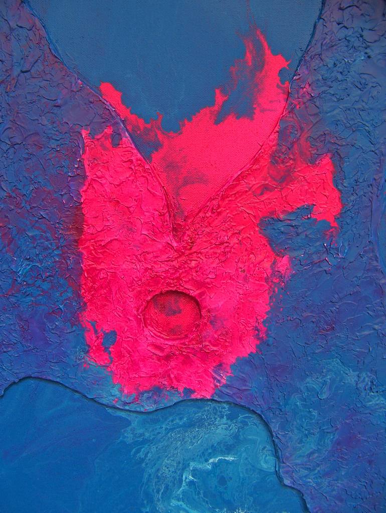 Original Abstract Landscape Painting by Jo And Jan Moore Romancing The Stone