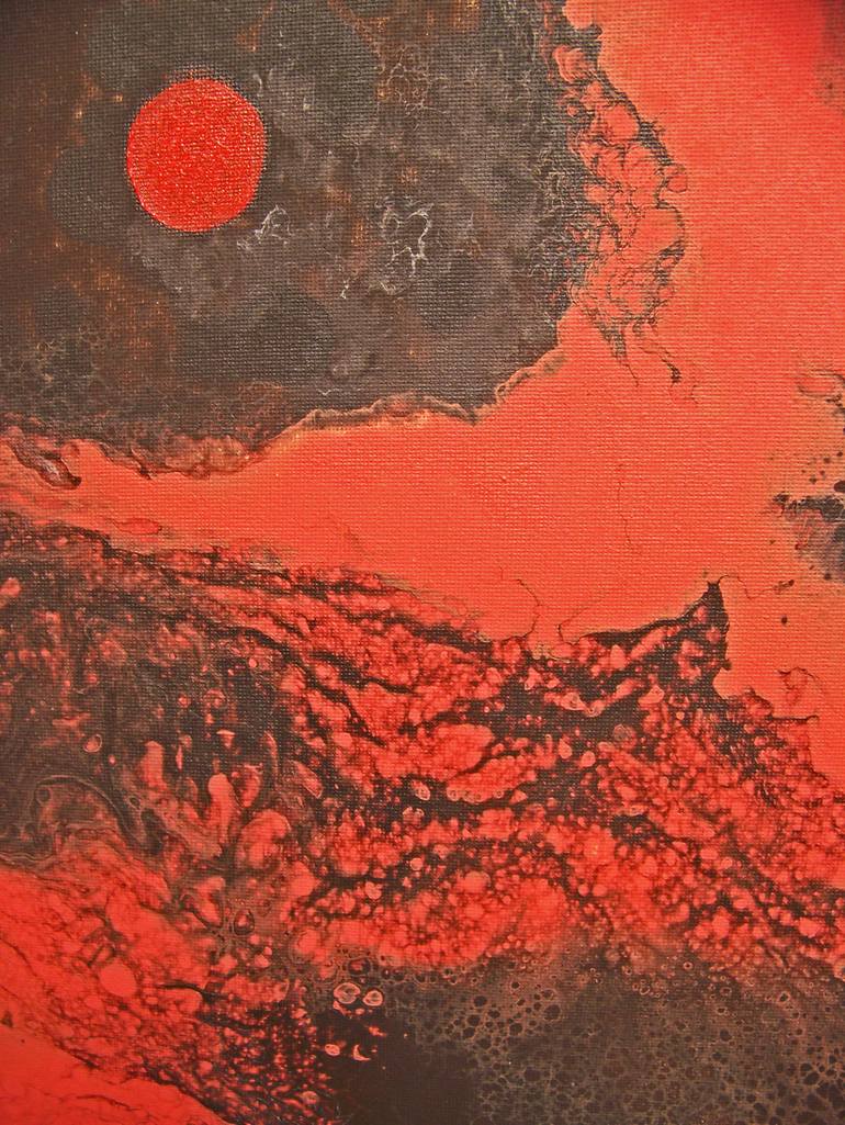 Original Abstract Landscape Painting by Jo And Jan Moore Romancing The Stone
