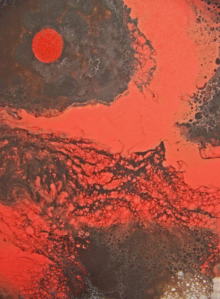 Original Abstract Landscape Painting by Jo And Jan Moore Romancing The Stone