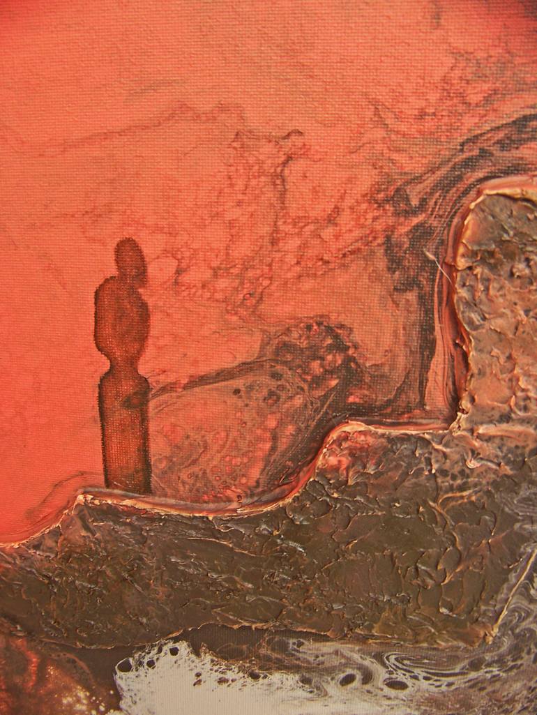 Original Abstract Landscape Painting by Jo And Jan Moore Romancing The Stone