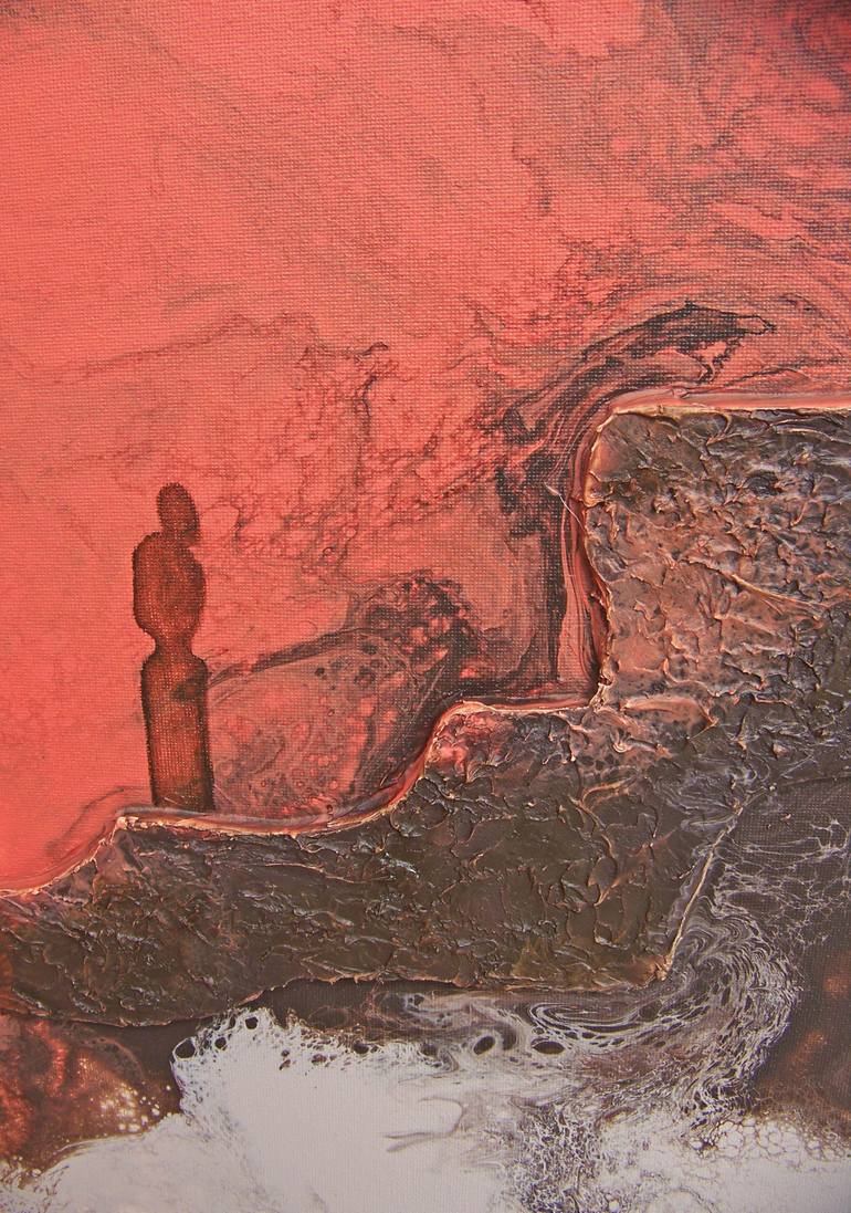 Original Abstract Landscape Painting by Jo And Jan Moore Romancing The Stone