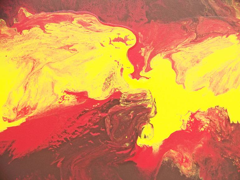 Original Abstract Landscape Painting by Jo And Jan Moore Romancing The Stone