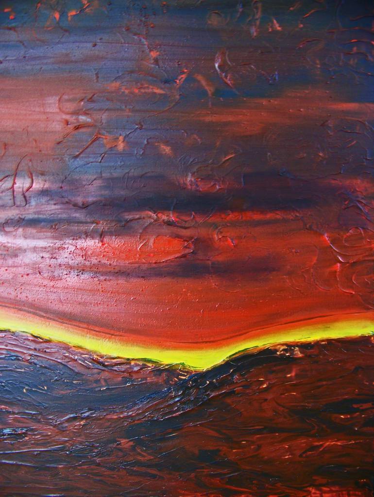 Original Figurative Abstract Painting by Jo And Jan Moore Romancing The Stone