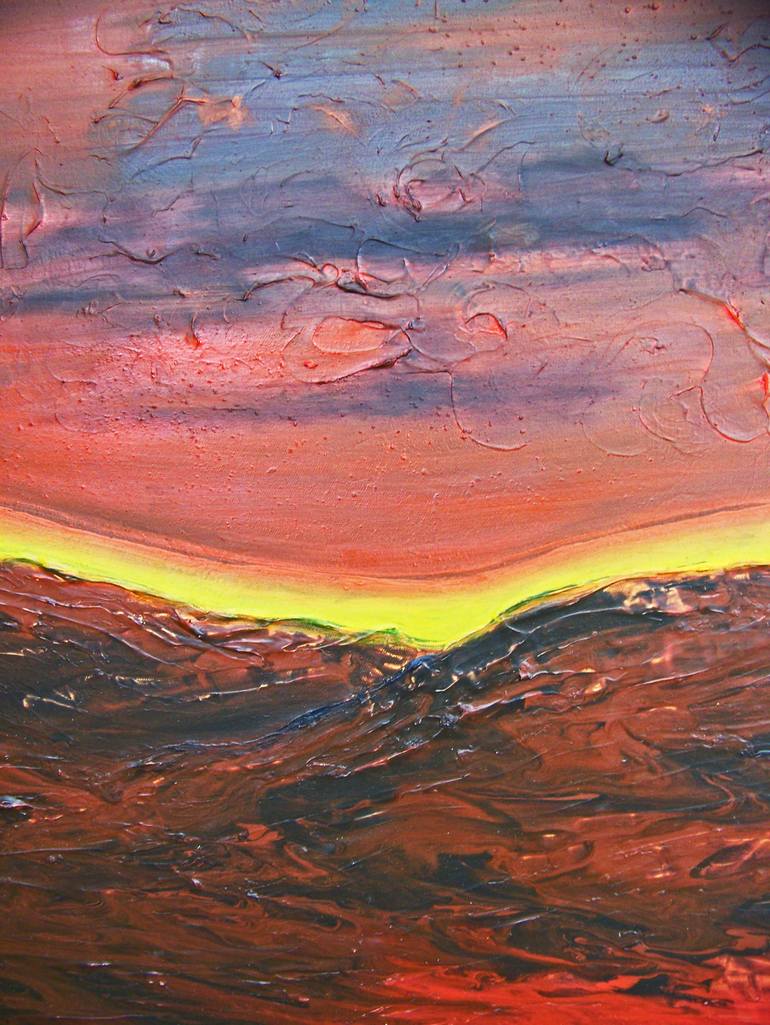 Original Figurative Abstract Painting by Jo And Jan Moore Romancing The Stone