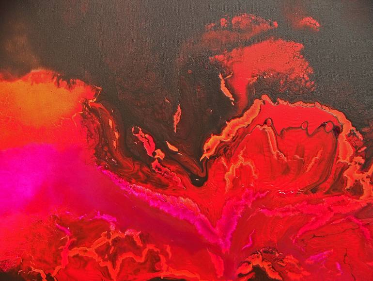 Original Figurative Abstract Painting by Jo And Jan Moore Romancing The Stone