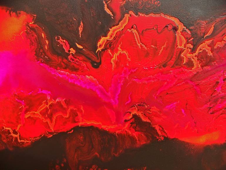 Original Figurative Abstract Painting by Jo And Jan Moore Romancing The Stone