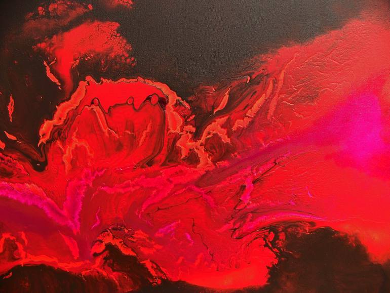 Original Figurative Abstract Painting by Jo And Jan Moore Romancing The Stone